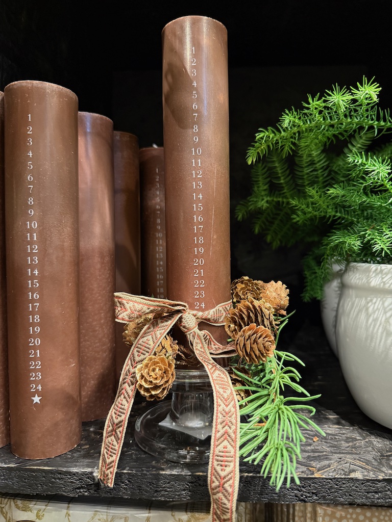 Adventslys med tall 1-24 1 Adventslys med tall 1-24