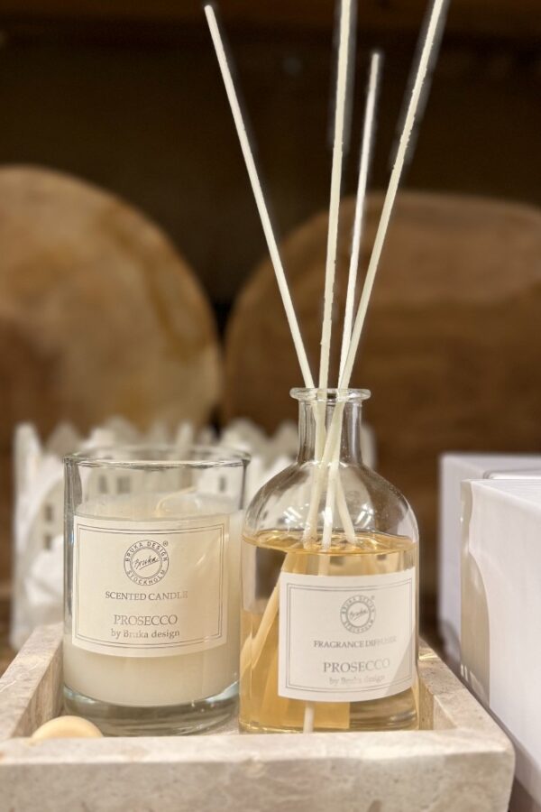 Prosecco duftlys og duftpinner fra Bruka Design